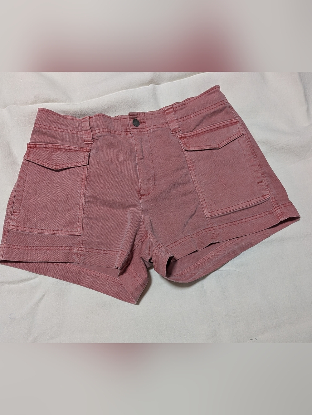 Pink Cargo Shorts